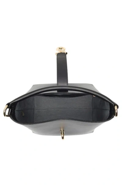 Furla Mianova Leather Bucket Bag In Black