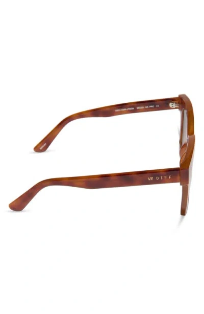 Diff 56mm Makay Square Sunglasses In Brown