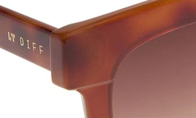 Diff 56mm Makay Square Sunglasses In Brown
