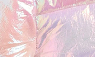 Rothschild Kids' Crinkle Metallic Hooded Puffer Jacket In Purple