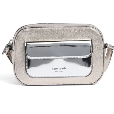Kate Spade New York Ava Metallic Crossbody Bag In Silver