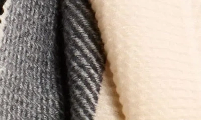 Modena Colorblock Scarf In Black