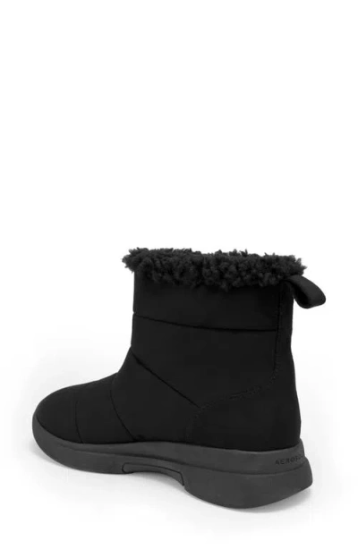 Aerosoles Fawne Faux Shearling Lined Boot In Black