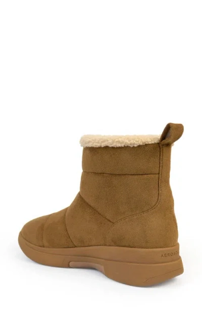 Aerosoles Fawne Faux Shearling Lined Boot In Burgundy