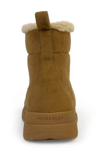 Aerosoles Fawne Faux Shearling Lined Boot In Burgundy