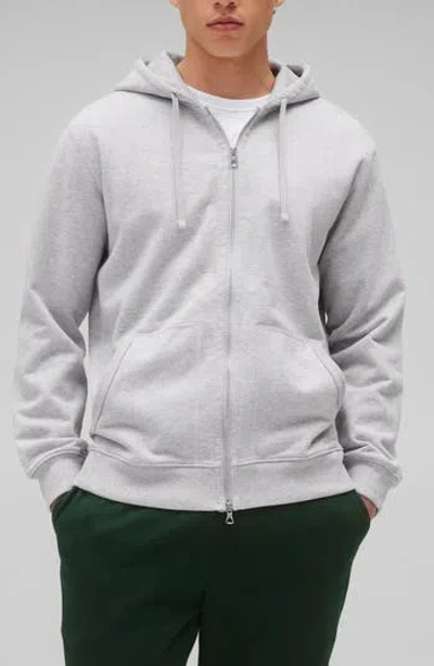 Reigning Champ Gray Midweight Terry Standard Zip Hoodie In 060 Hgrey