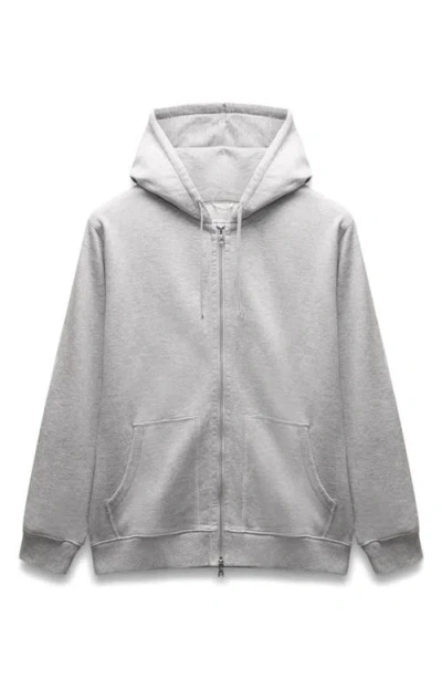 Reigning Champ Gray Midweight Terry Standard Zip Hoodie In 060 Hgrey