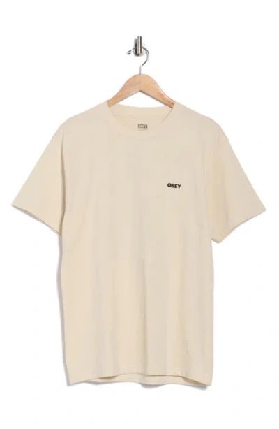 Obey Peace Target Graphic T-shirt In Neutral