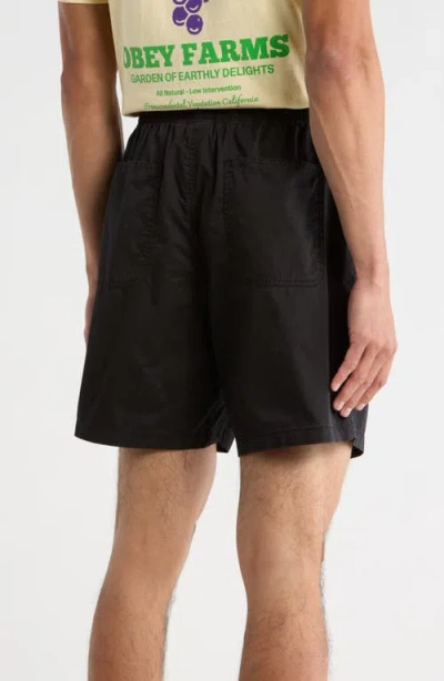 Obey Easy Gravel Trial Shorts In Black