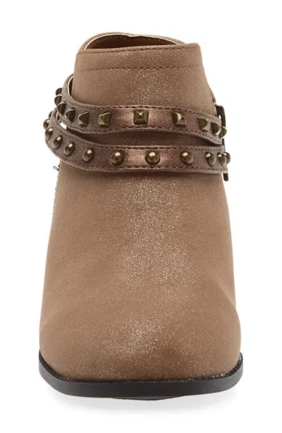 Nina Kids' Nicolena Studded Bootie In Brown