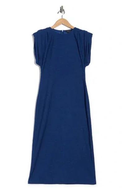 Area Stars Kyla Cap Sleeve Jersey Dress In Blue