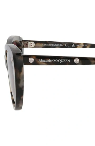 Alexander Mcqueen Mcqueen 55mm Cat Eye Sunglasses In Burgundy
