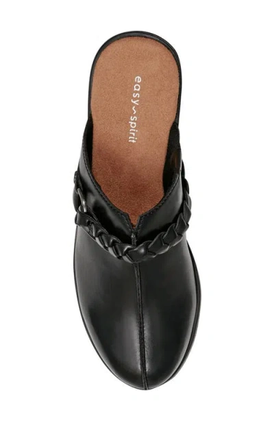 Easy Spirit Penelope Womens Round Closed Toe Clogs In Black