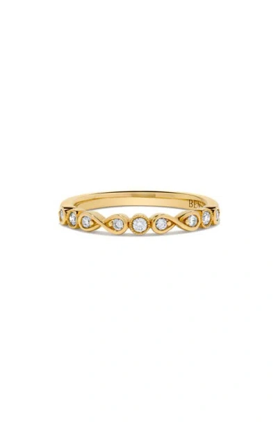 H.j. Namdar 14k Yellow Gold Diamond Stackable Ring In Gold