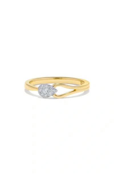 H.j. Namdar 14k Gold Pavé Diamond Stackable Ring In Gold