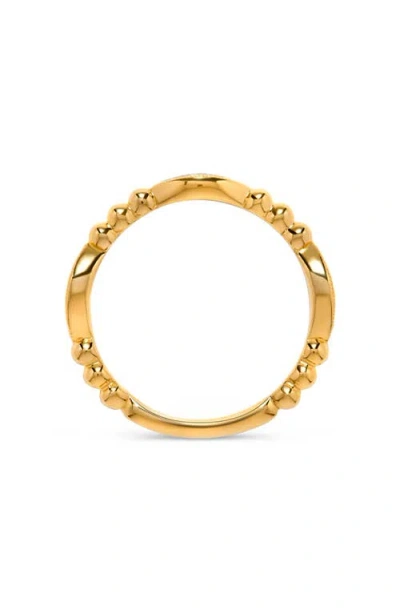 H.j. Namdar Diamond Beaded Stacking Ring In Gold