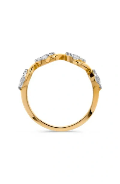 H.j. Namdar 14k Gold Diamond Twist Stackable Ring In Gold