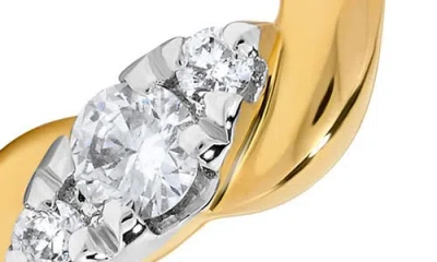 H.j. Namdar 14k Gold Diamond Twist Stackable Ring In Gold