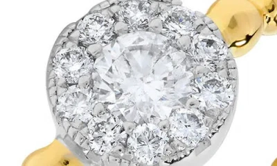 H.j. Namdar Pavé Halo Diamond Beaded Ring In Gold