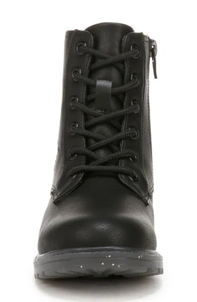 Blowfish Malibu Kids' Rena Star Glitter Combat Boot In Black