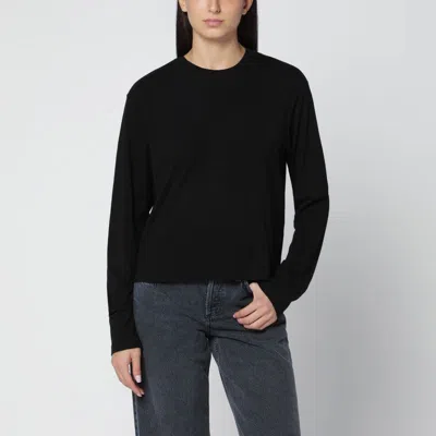 Agolde Sydney Long-sleeved T-shirt In Black