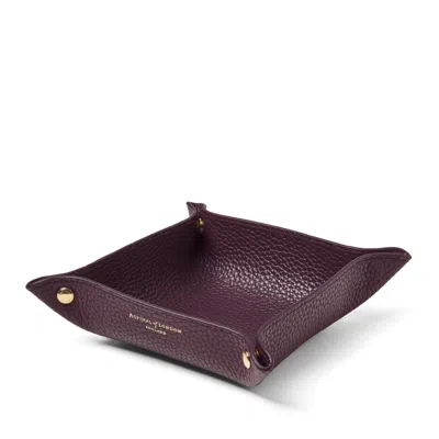 Aspinal Of London Medium Soft Tidy Tray In Purple
