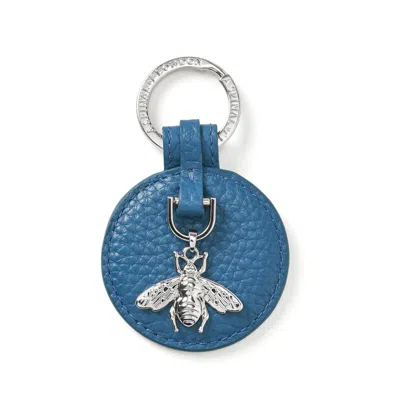 Aspinal Of London Bee Keyring In Blue