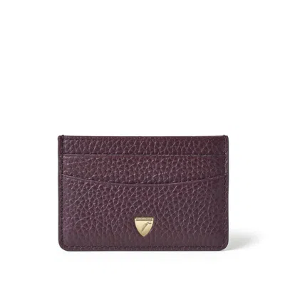 Aspinal Of London Womens Fig Slim Leather Card Holder In Brown