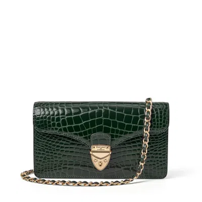 Aspinal Of London Mayfair Clutch In Green