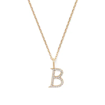 Aspinal Of London Diamond Initial Necklace In Gold