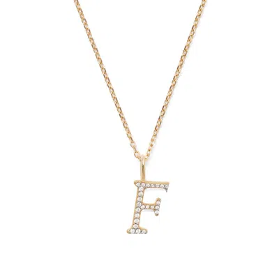 Aspinal Of London Diamond Initial Necklace In Gold