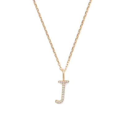 Aspinal Of London Diamond Initial Necklace In Gold