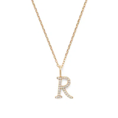 Aspinal Of London Diamond Initial Necklace In Gold