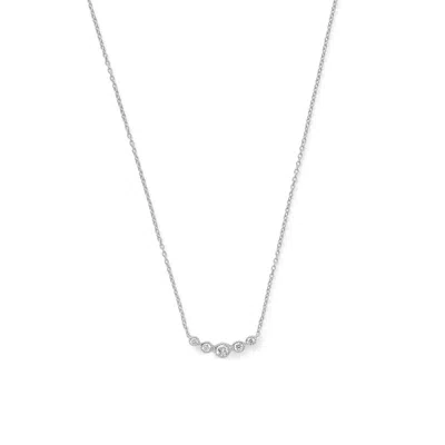 Aspinal Of London Graduting Diamond Necklace In Green