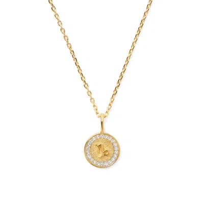 Aspinal Of London Capricorn Zodiac Pendant Necklace In Multi