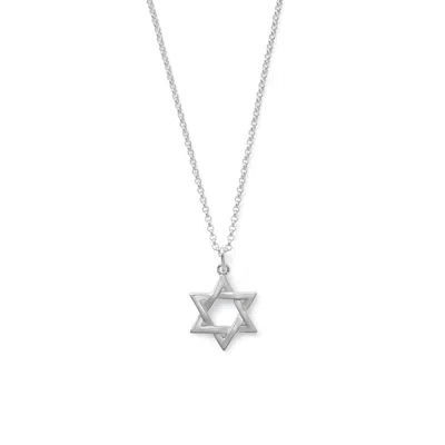 Aspinal Of London Star Of David Pendant Necklace In Metallic