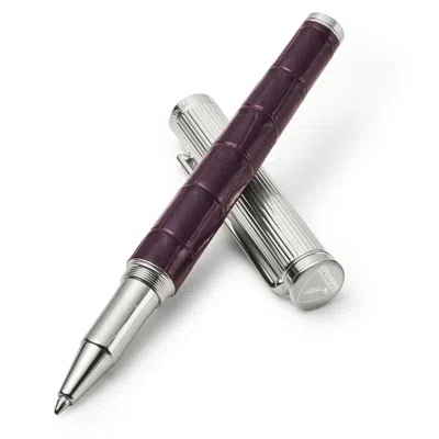 Aspinal Of London Ballpoint Pen In Purple