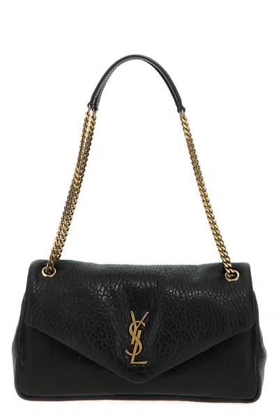 Saint Laurent Calypso Shoulder Bag In Black