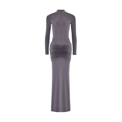 Ow Collection Celia Maxi Dress In Gray