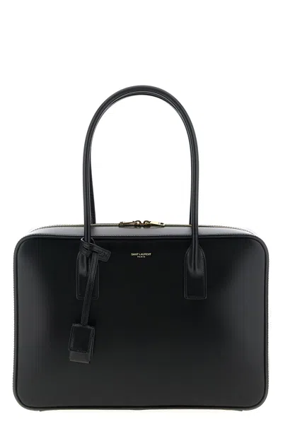 Saint Laurent Sac De Jour Bauletto Top Handle Shoulder Bag In Black