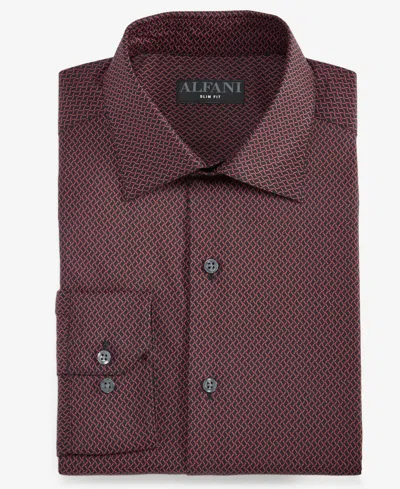 Alfani Men's Slim-fit Temperature Regulating Dress Shirt, Created For Macy's In Purple
