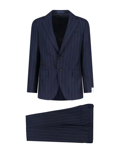 Caruso Norma Single-breasted Suit In Blue