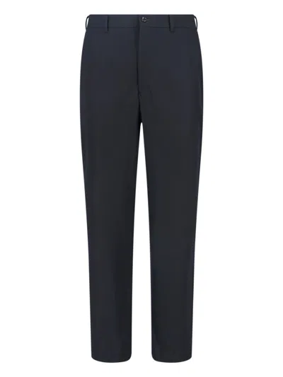 Comme Des Garçons Homme Deux Straight Trousers In Blue
