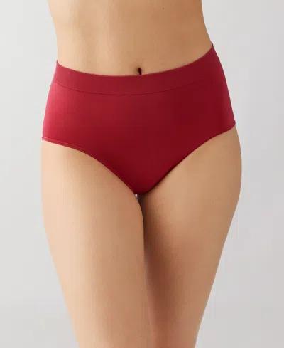 Wacoal B. Smooth Seamless Briefs In Burgundy