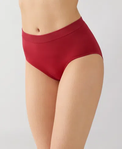 Wacoal B. Smooth Seamless Briefs In Burgundy
