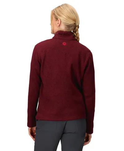 Marmot Women's Drop Line 1/2 Zip Jackets In Red