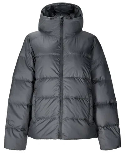 Marmot Women's Guides Big-baffled Puffer Hooded Jacket In Black