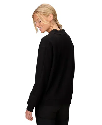 Marmot Women's Ridge Tech Long Sleeve Pull On Sweatshirt In Black