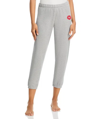 Aqua Avery Crop Sweatpants - Exclusive In Gray