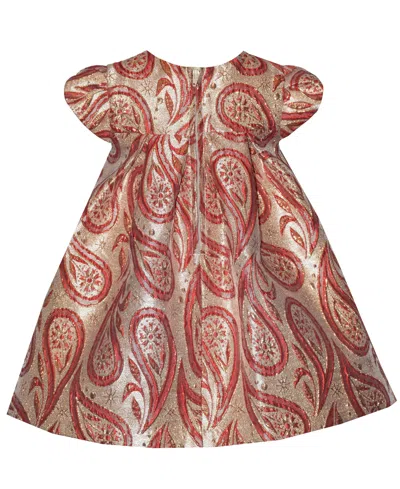 Bonnie Baby Baby Girls 2 Piece Short Sleeves Party Dress And Panty Set In Multi